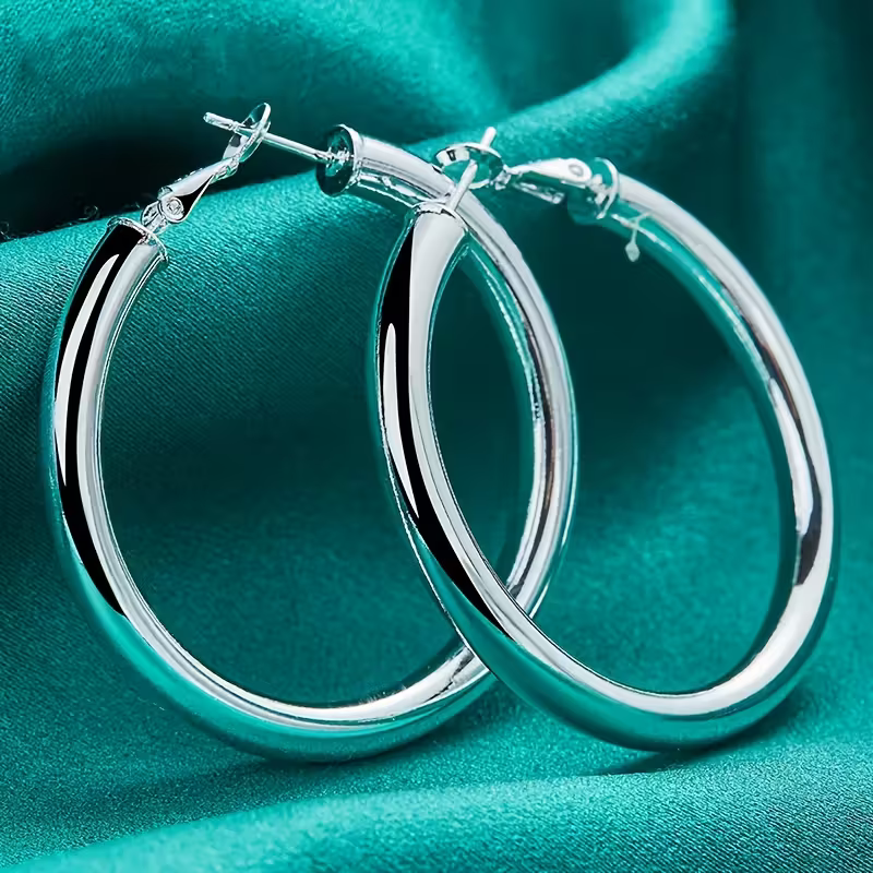 Boucles d'oreilles Argent Lumineux