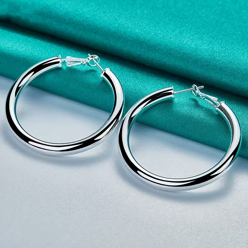Boucles d'oreilles Argent Lumineux