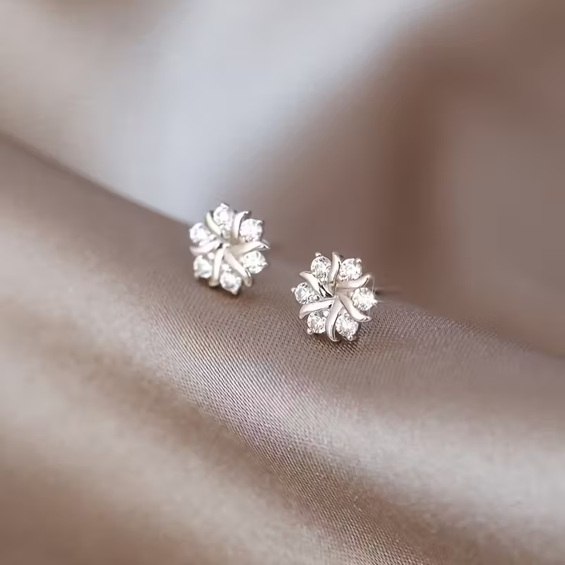 Boucles d'oreilles d'hiver