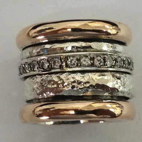 Bague Épaisse Superposée en Or Intemporelle | Or