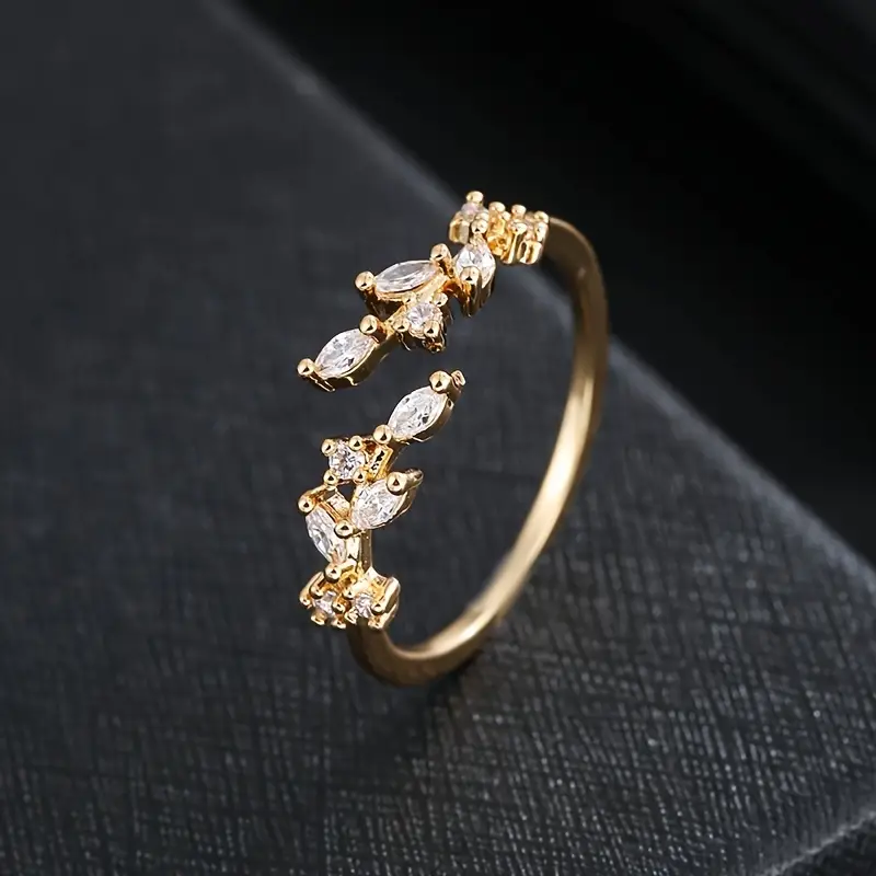 Bague en Zirconium Doré