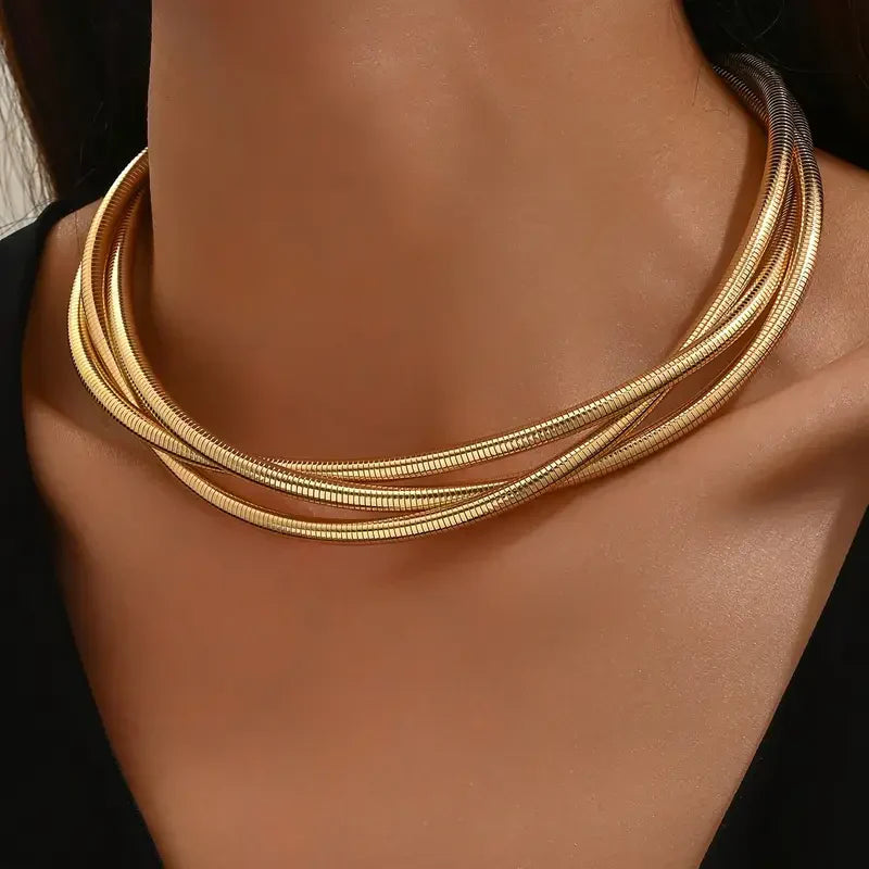 Collier en Or à Trois Couches | Or