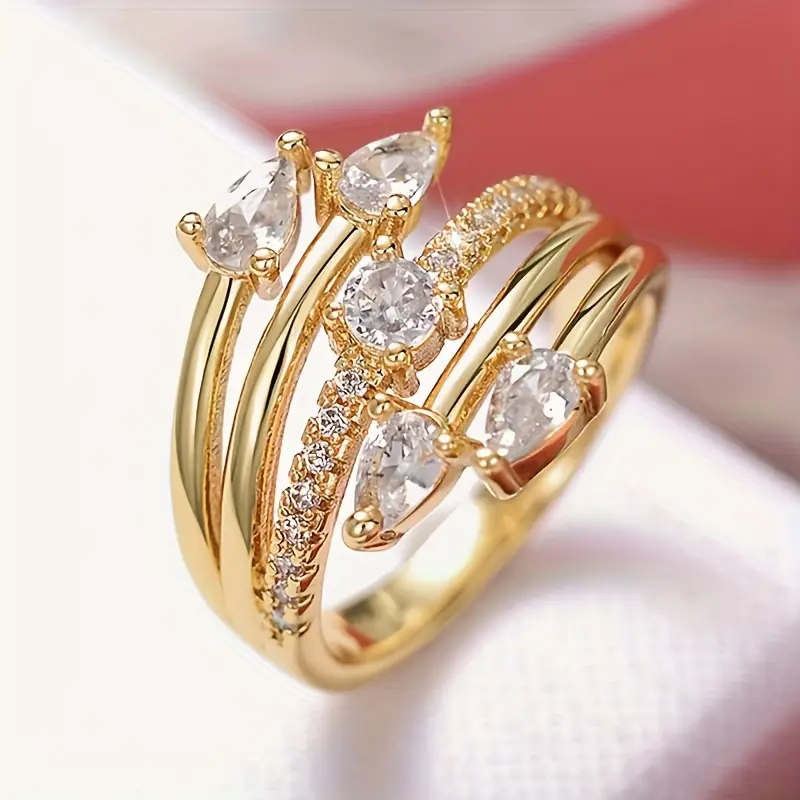 Bague en Or Brillance Zirconia