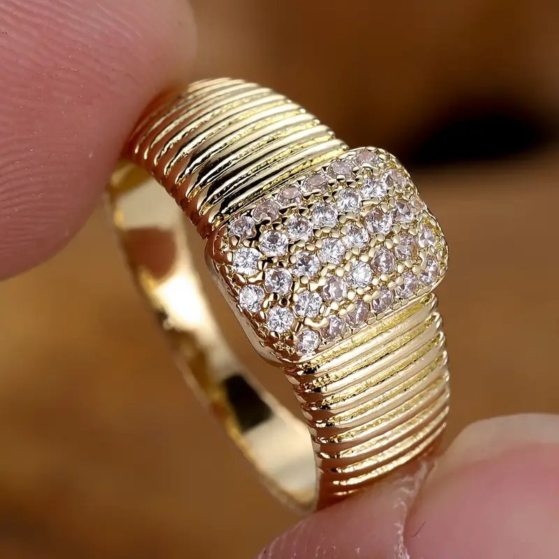 Bague en Or Étincelant