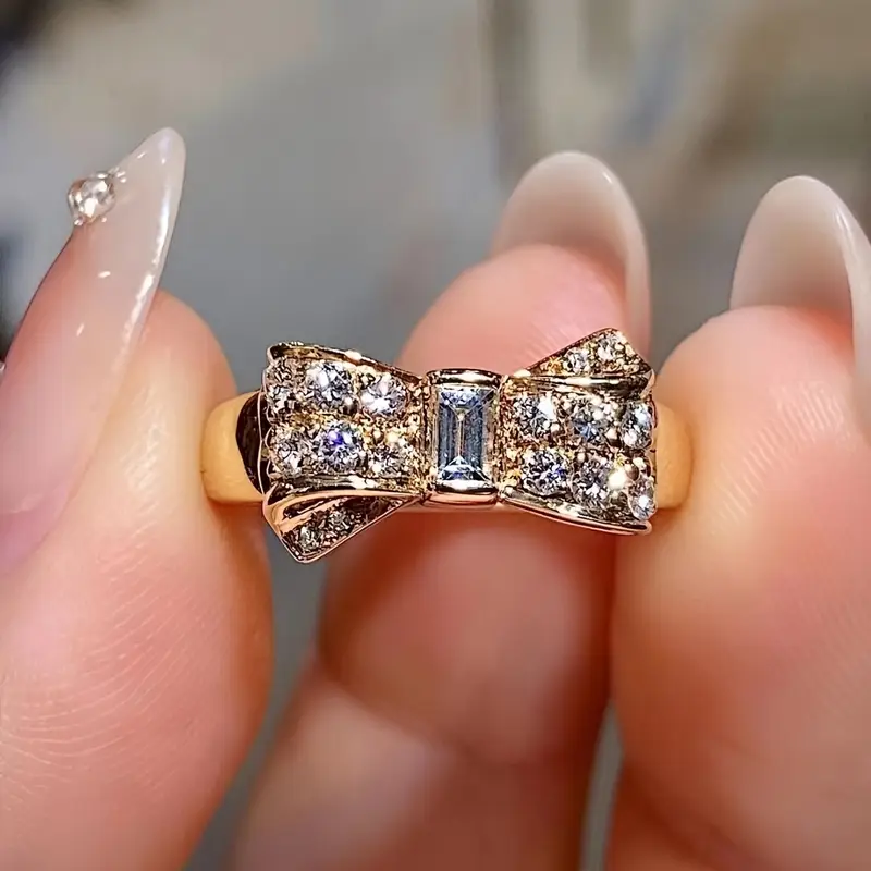Bague en Or Étincelant