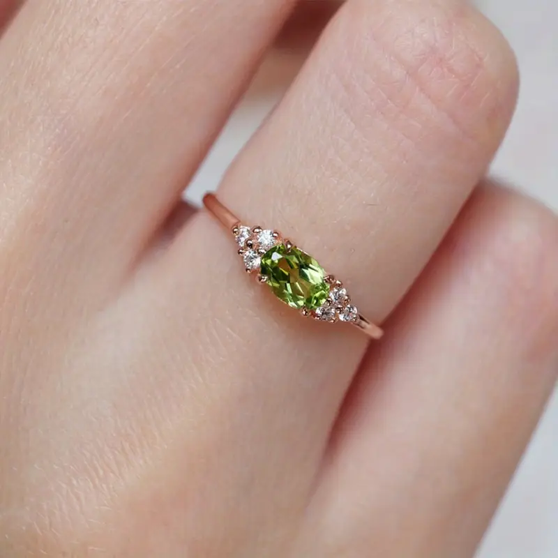 Bague en Verre d'Olivier Dorée