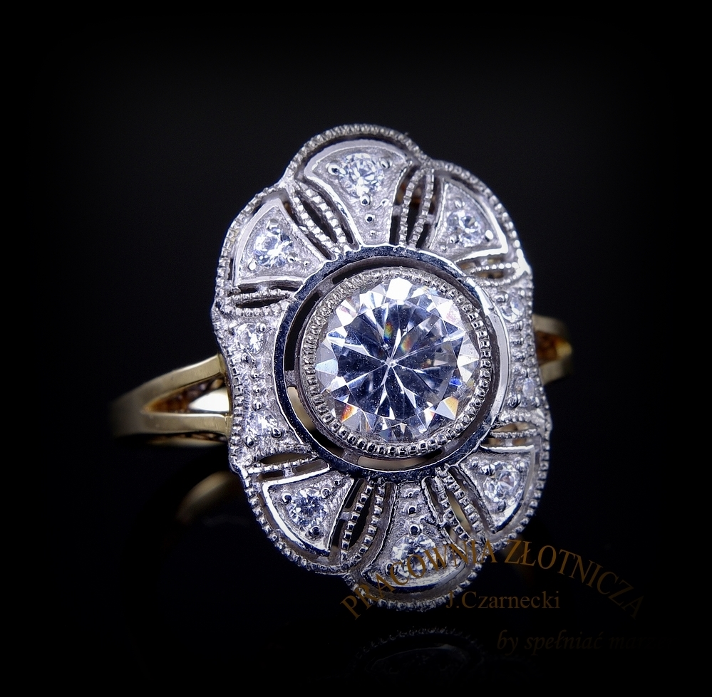 Bague Mandala en Zirconia Brillante