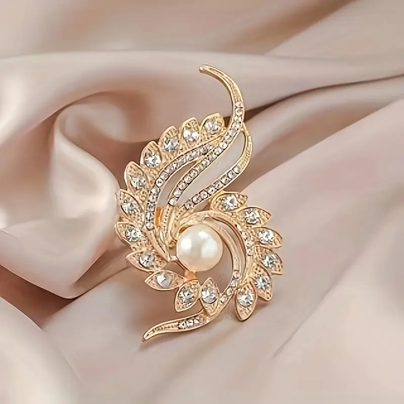 Bague Exotique Perle Brillante