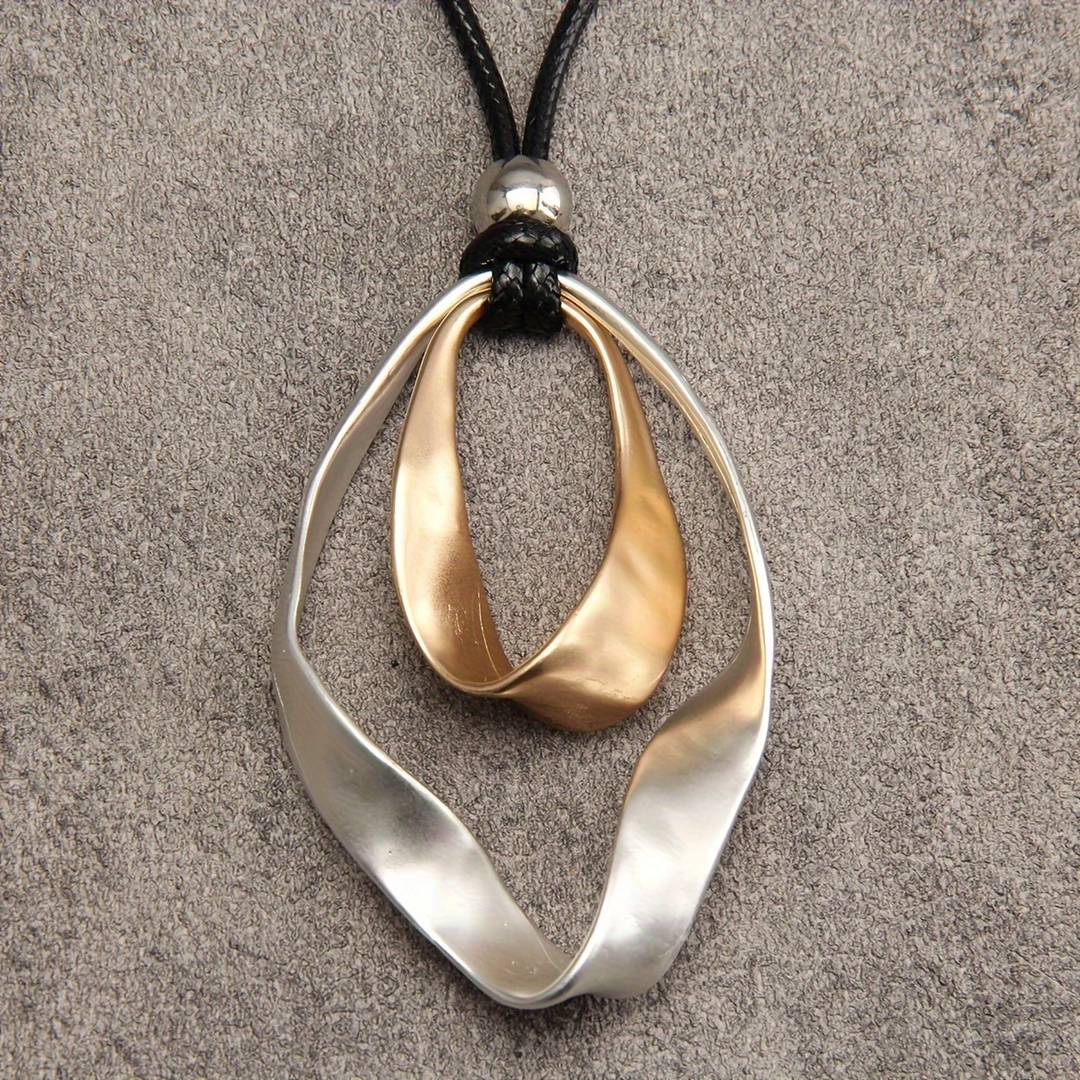 Collier Pendentif en Or et Argent