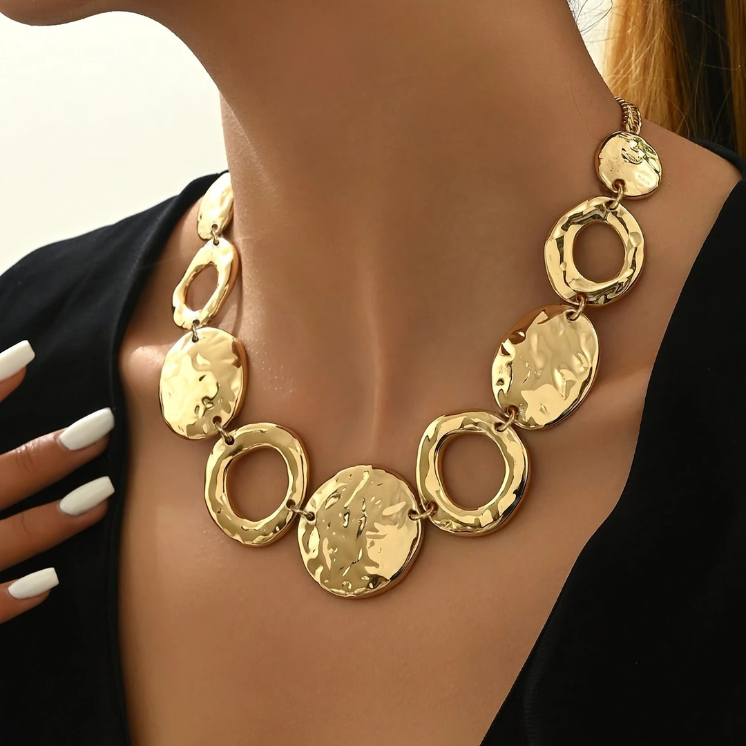Collier Cercles Dorés
