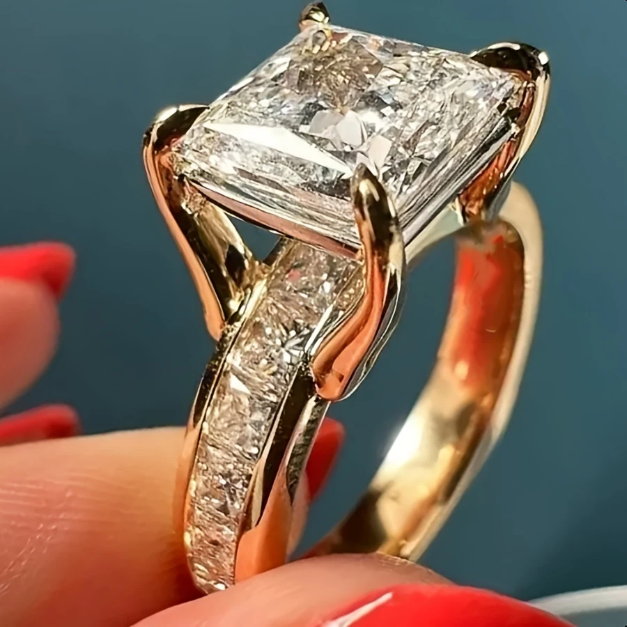 Bague en Cristal Doré Sparks
