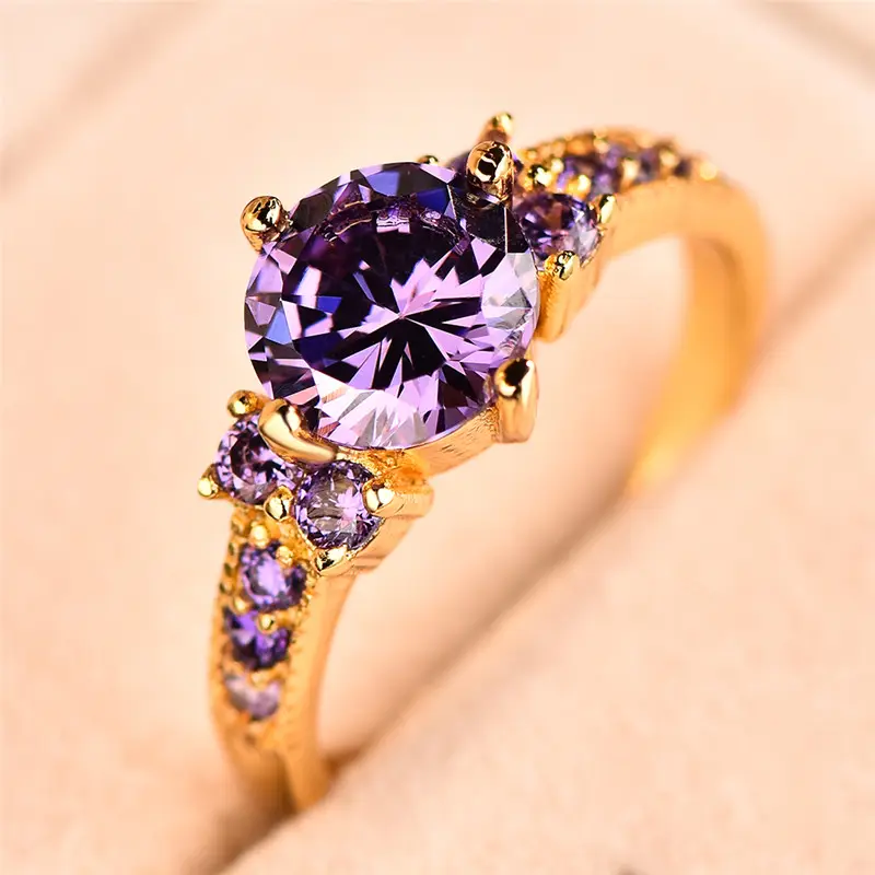 Bague en Zirconium Violet