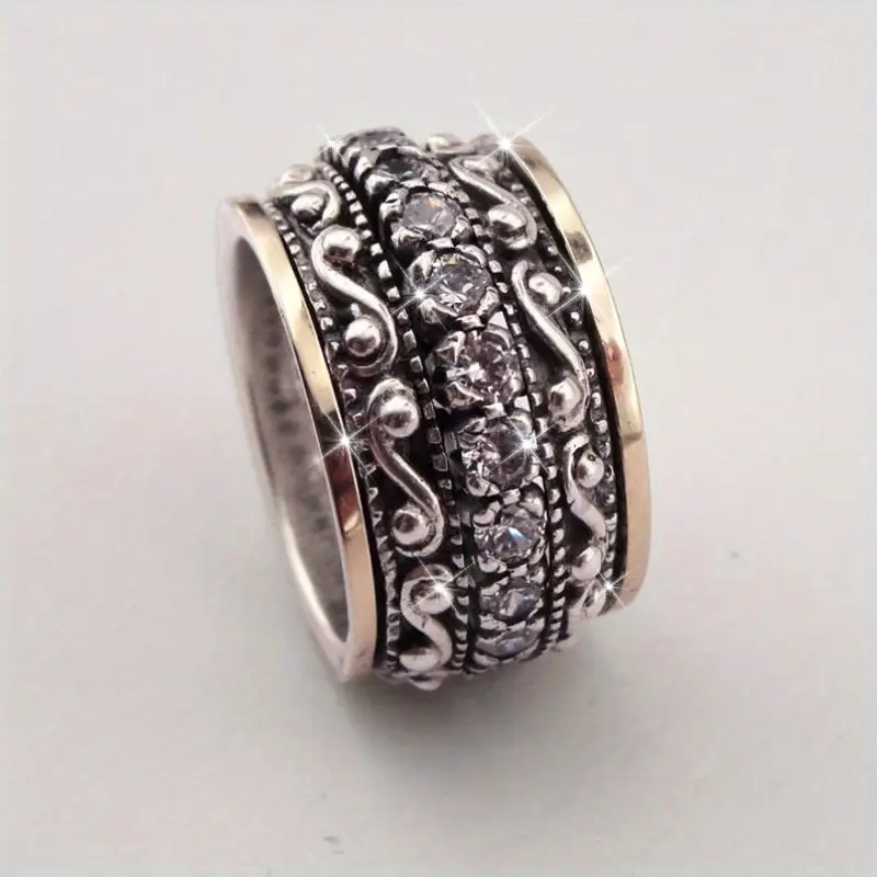 Bague Tribale Argent & Or Brillante