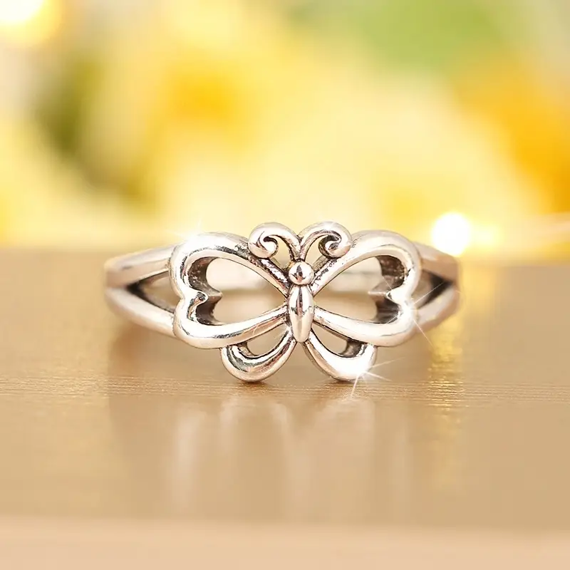 Bague Papillon Argentée