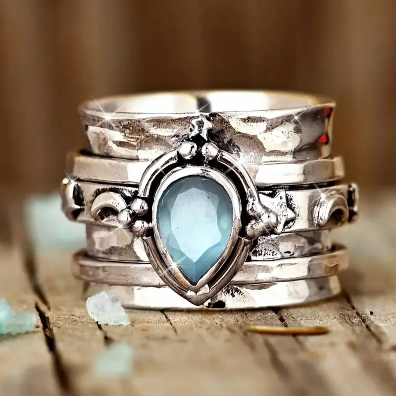 Bague Argentée avec Pierre de Lune
