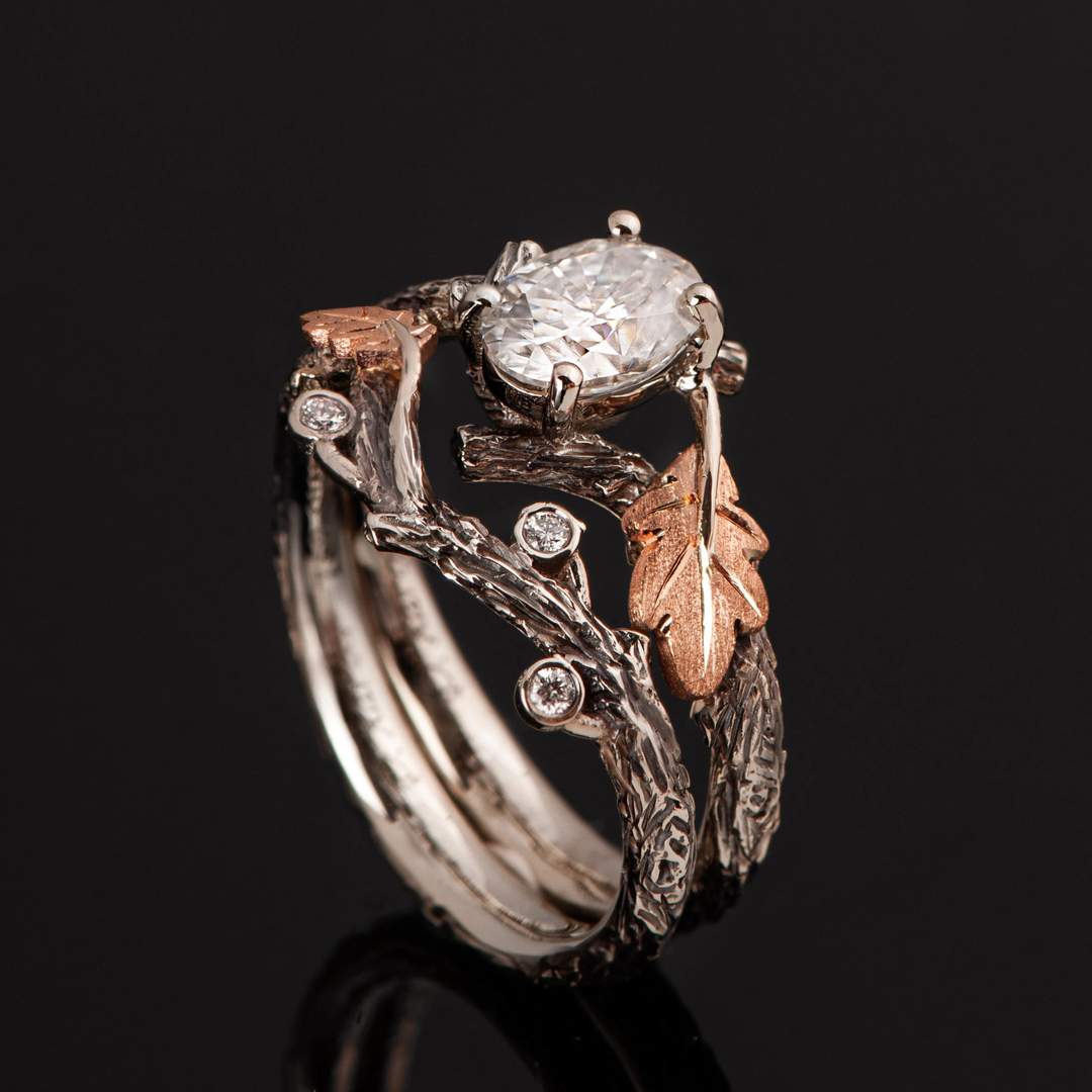 Bague en Branche de Cristal Blanc
