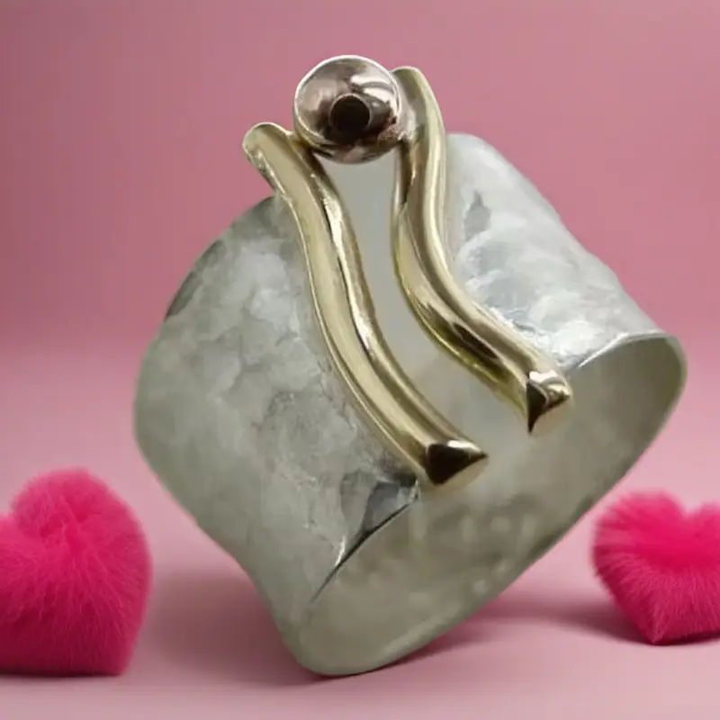Bague Traîneau en Or et Argent
