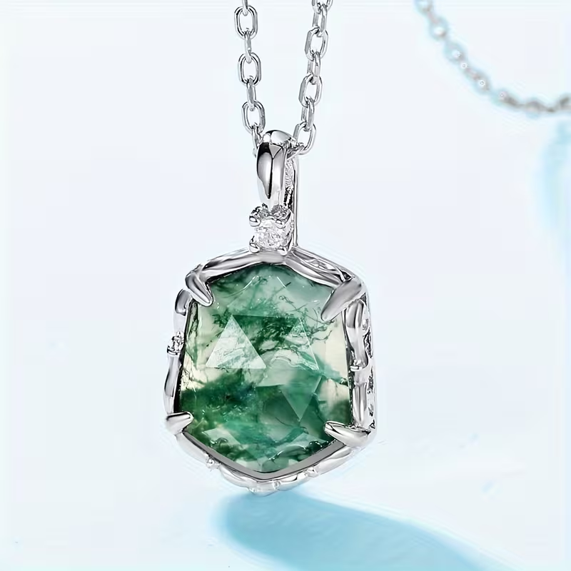 Collier en Cristal d'Agate Mousse