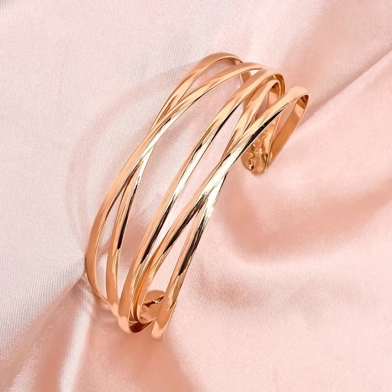 Bracelet de Luxe à Couches Ajustables