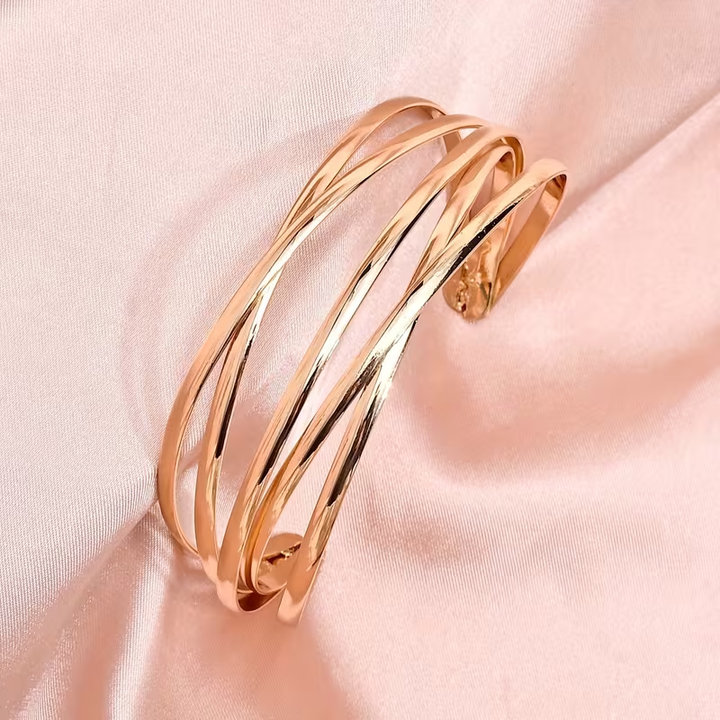 Bracelet de Luxe à Couches Ajustables