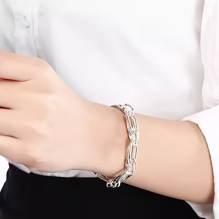 Bracelet en Argent avec Chaîne
