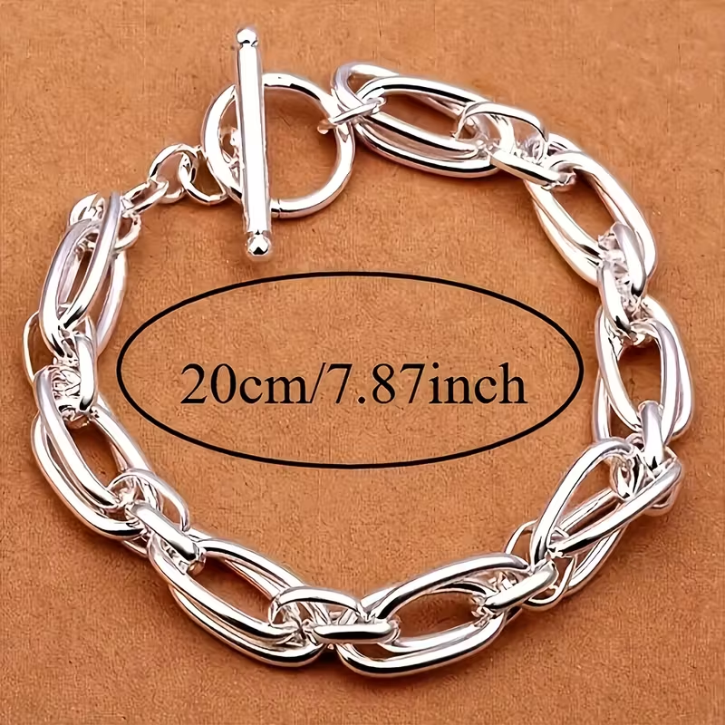 Bracelet en Argent avec Chaîne