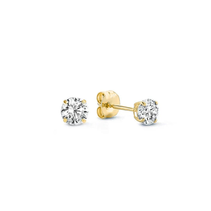 Boucles d'oreilles en pierre Larmes de Lune | Or blanc