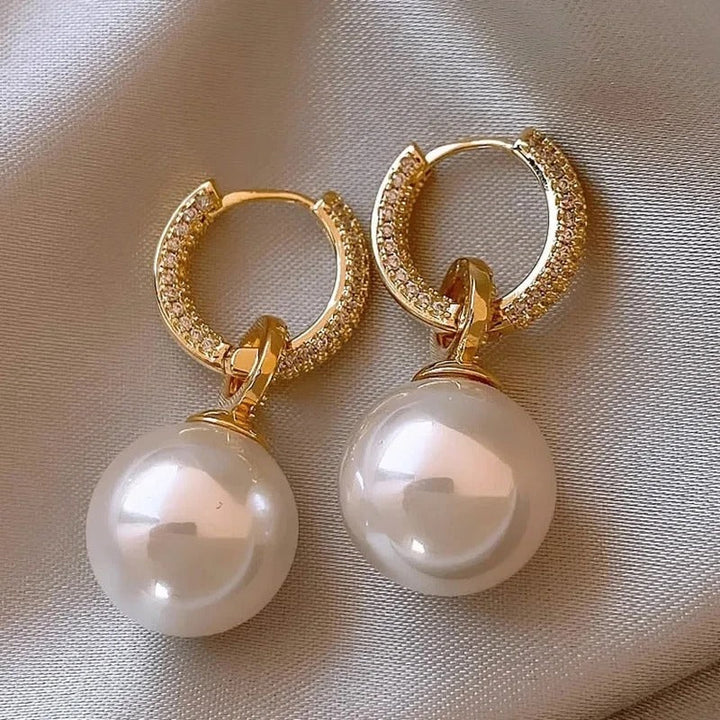 Boucles d'oreilles en perles éblouissantes