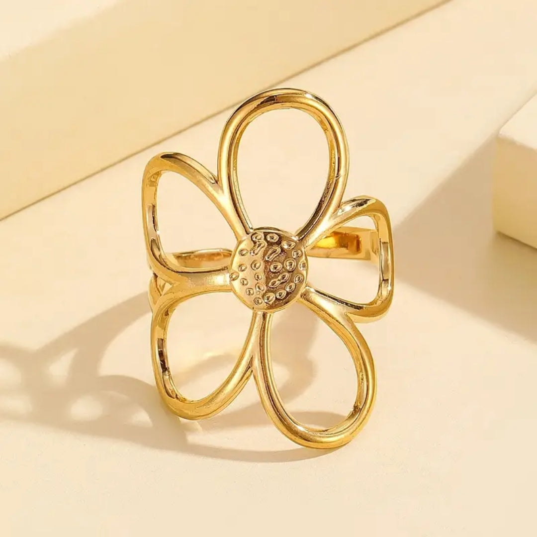 Bague en Or avec Fleur
