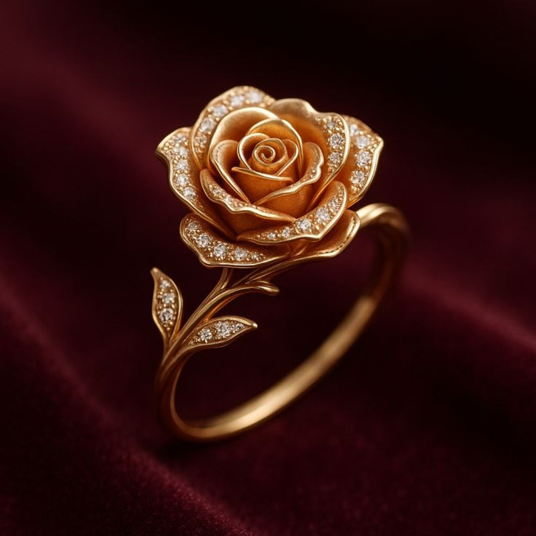 Bague Éclatante en Rose Exotique