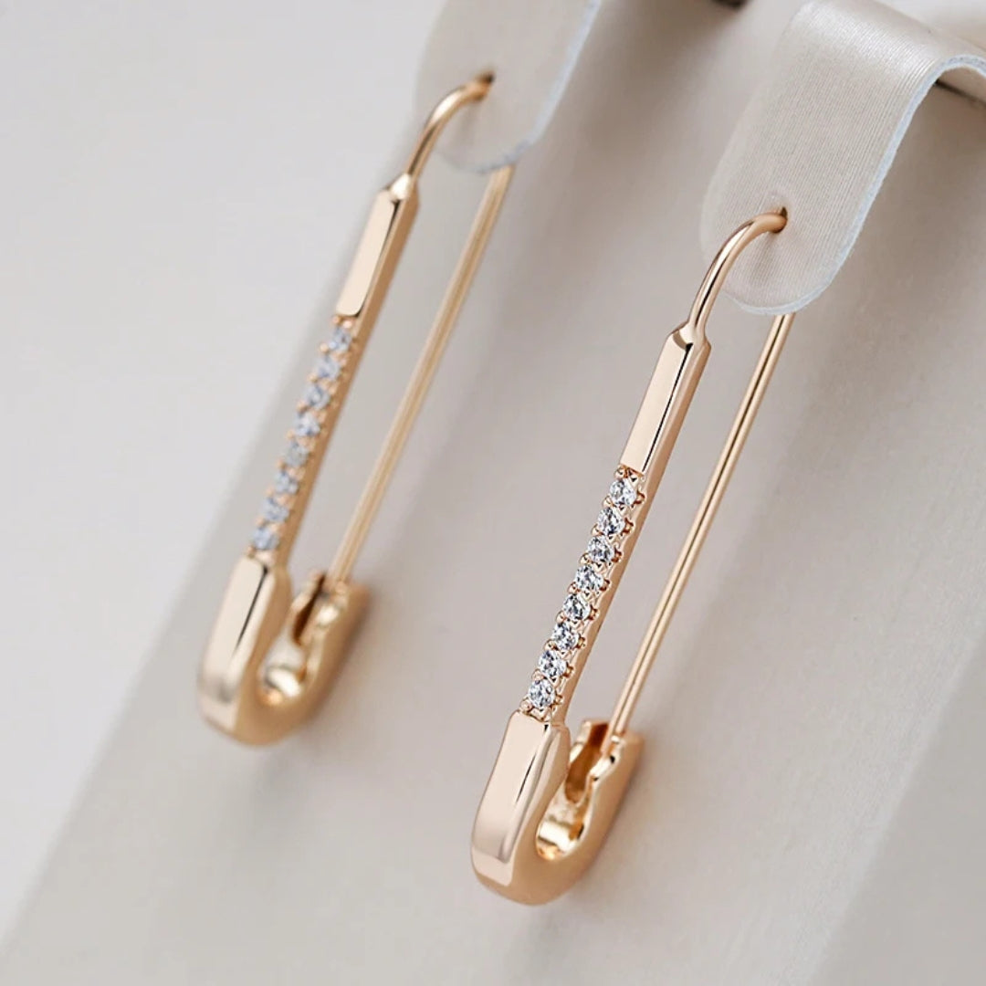 Boucles d'oreilles clip élégantes en or