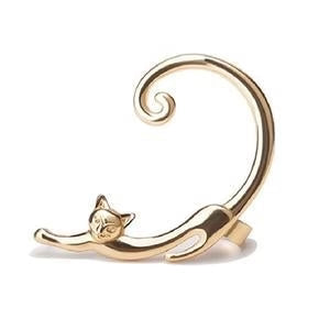 Boucles d'oreilles en charme Silver Whisker | Or blanc