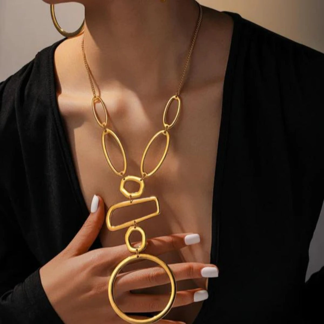 Collier D'oreilles Élégant en Or