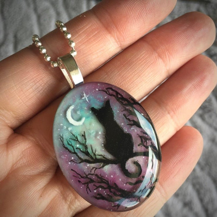 'Le collier de chat mignon de nuit étoilée'