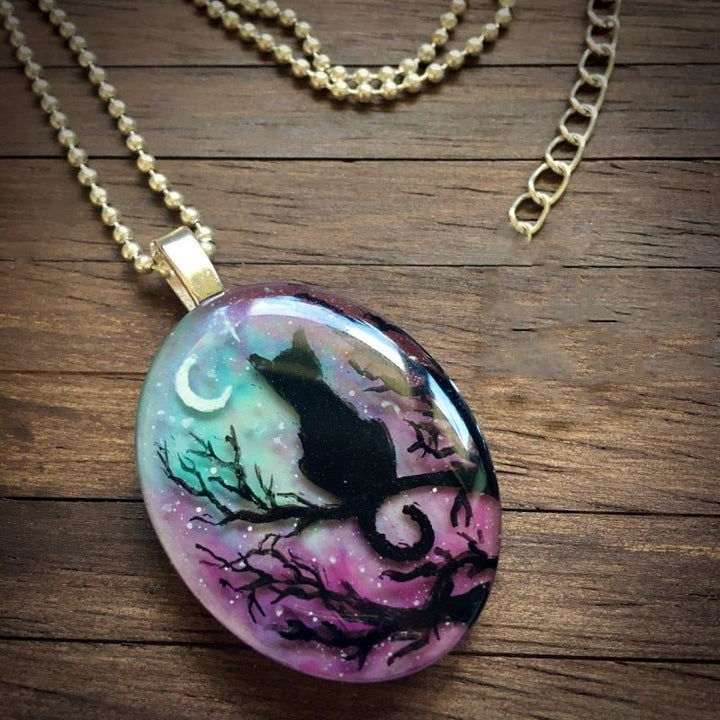 'Le collier de chat mignon de la nuit étoilée'