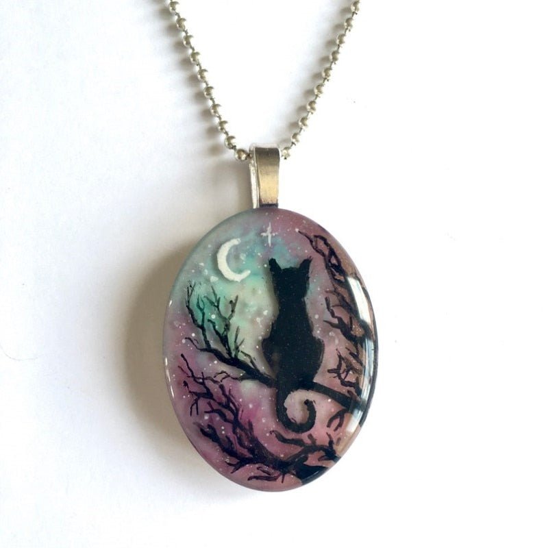 'Le collier de chat mignon de la nuit étoilée'